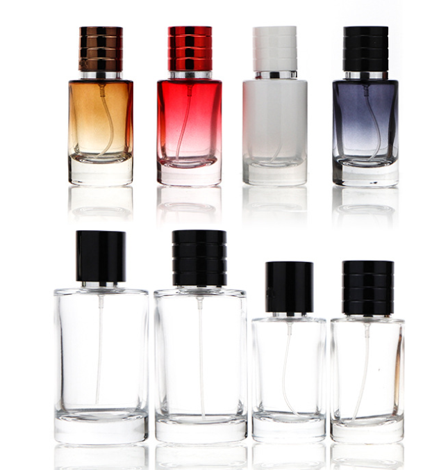 30Ml 50Ml 100Ml Low Moq Arabic Empty Simple Crimp Modern Spray Perfume Glass Bottle
