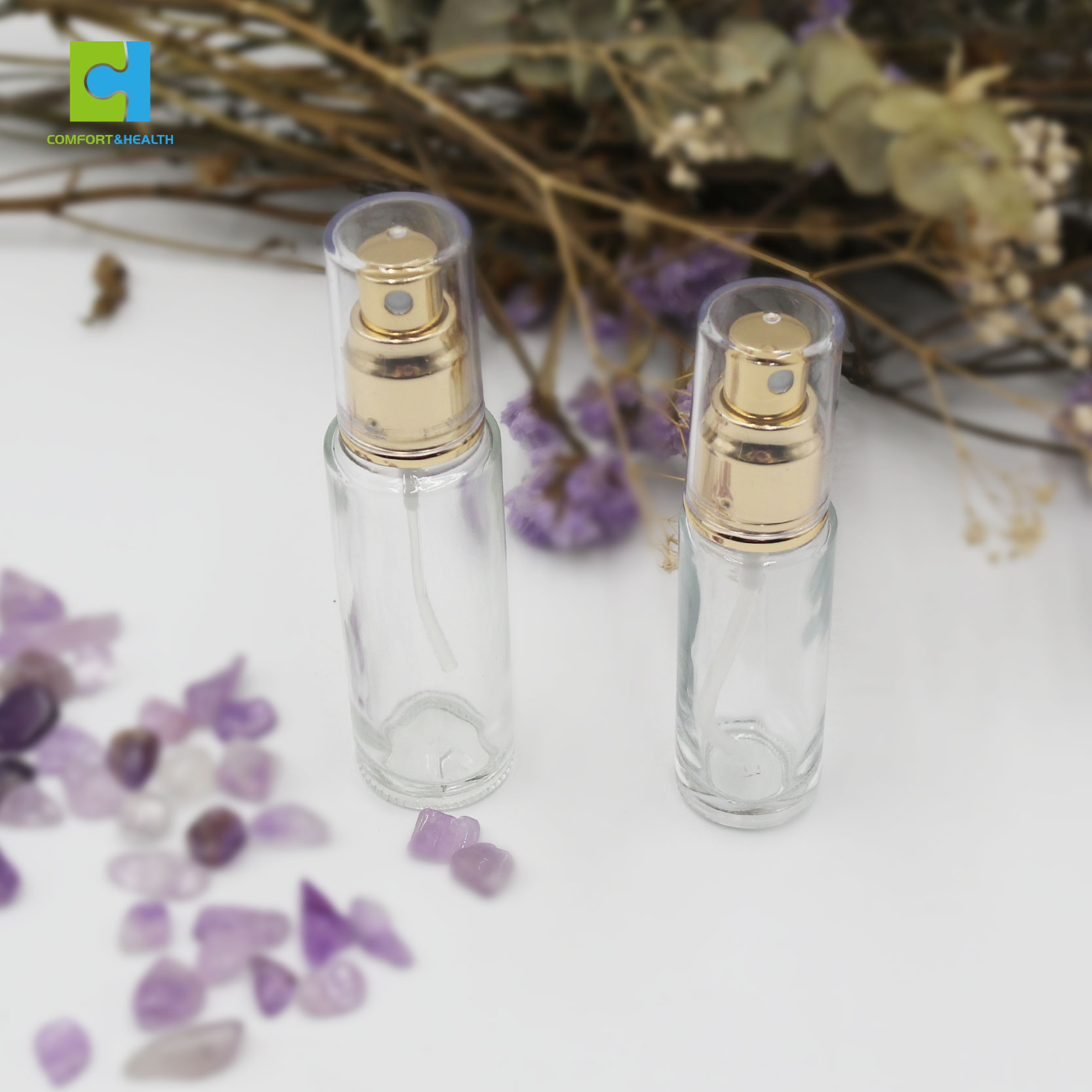 30Ml 50Ml 60Ml 80Ml 100Ml 120Ml 150Ml 250Ml 500Ml Bamboo Natural Crysal Gemstones Lotion Pump Spray Bottle