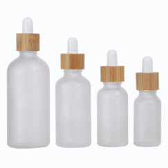 30Ml Glass Bottles With Wooden Bamboo Droppers Lid