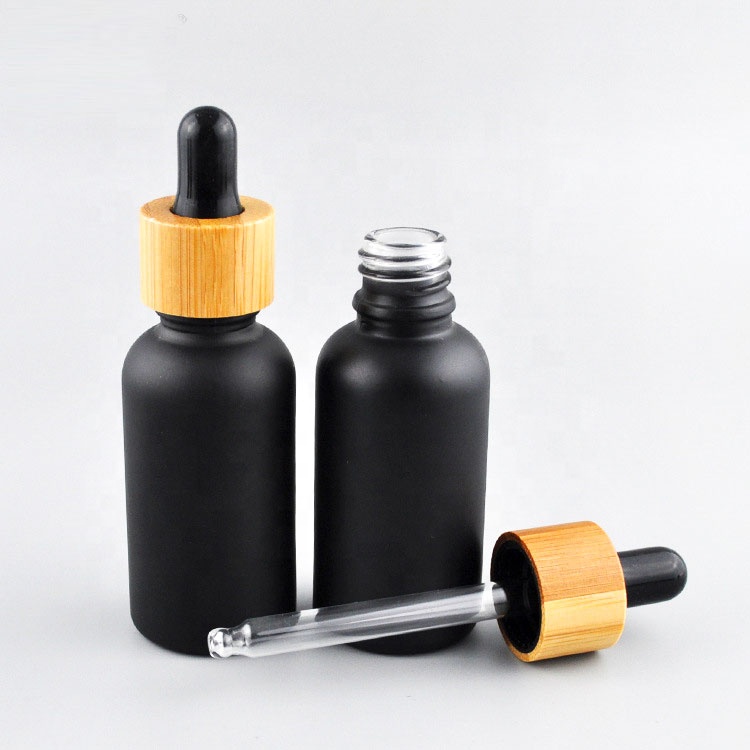 30Ml Glass Dropper Black Essential Oil Bottle