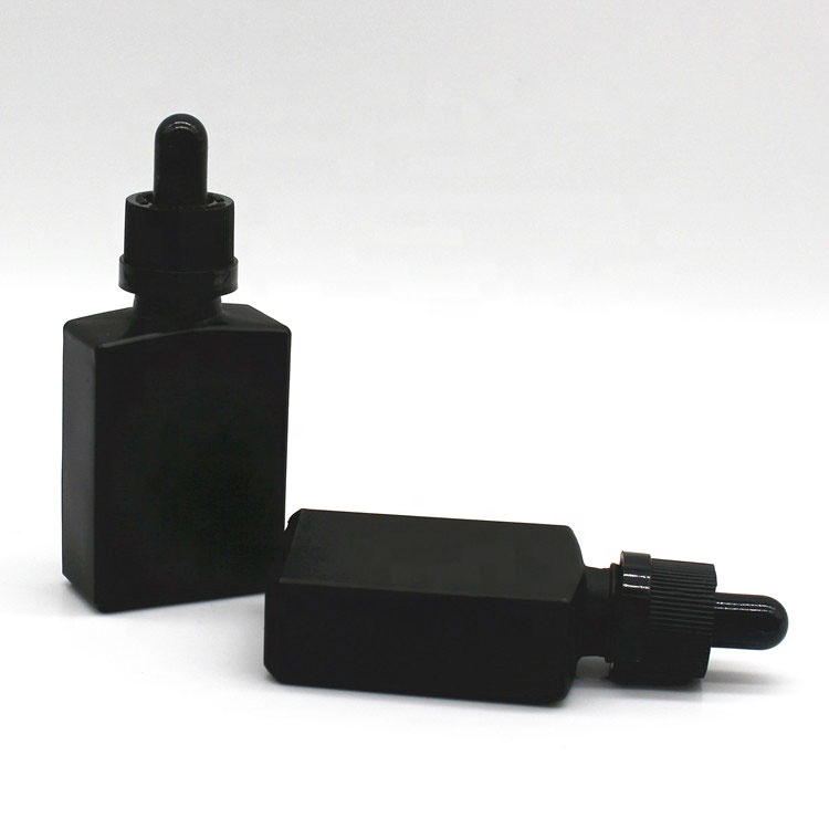 30Ml Glass Dropper Black Essential Oil Bottle