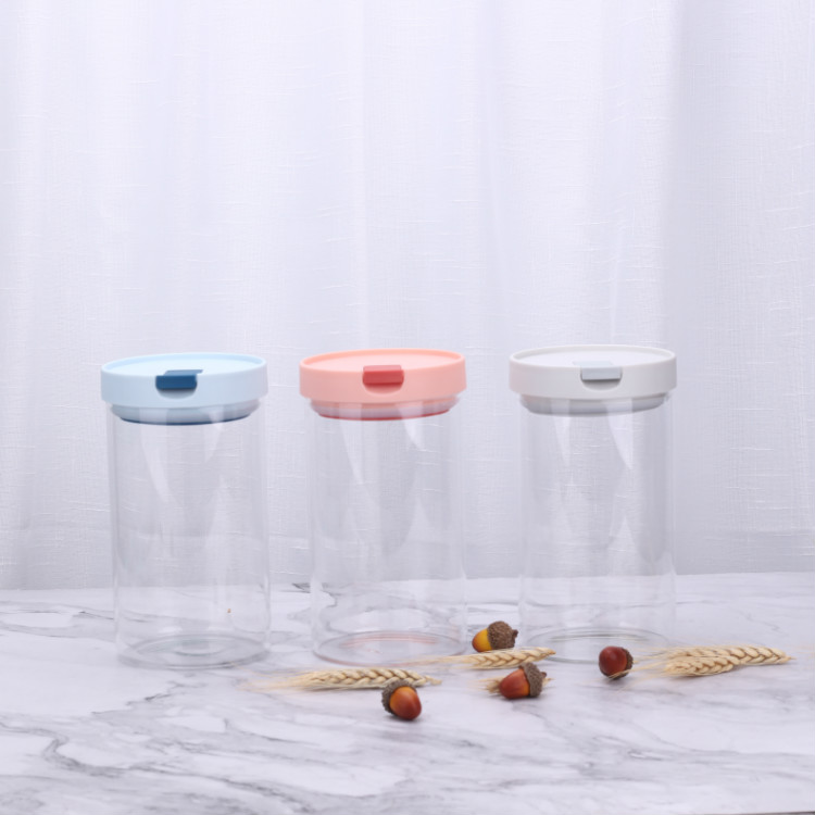 30OZ Glass Jars With Cover Kitchen Food Storage Bottles Mason Spice Jars Candy Storage Tea Box Kitchen Storage Can