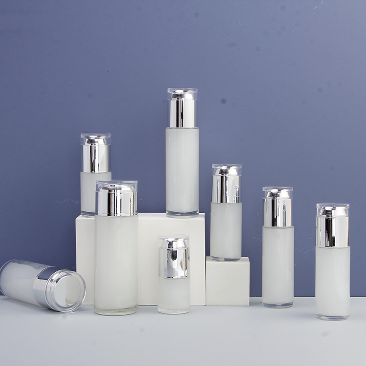 30g-120ml Cosmetic Skin Care Toner Glass Bottle Face Cream Jar Liquid foundation Bottle With Pump Lid