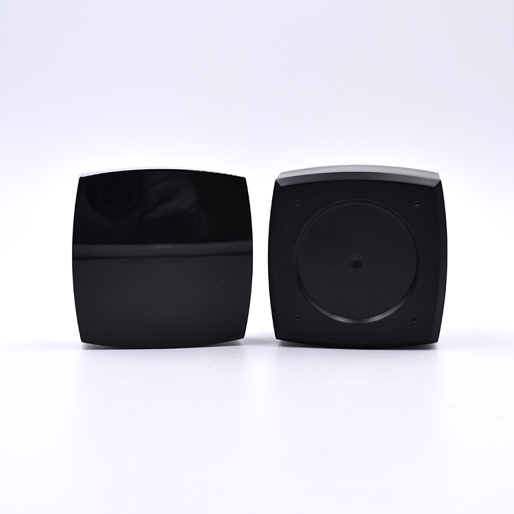 30g 1oz 50g bpa free sample double wall black square acrylic cosmetics cream plastic mason jar with handles lids screw cap