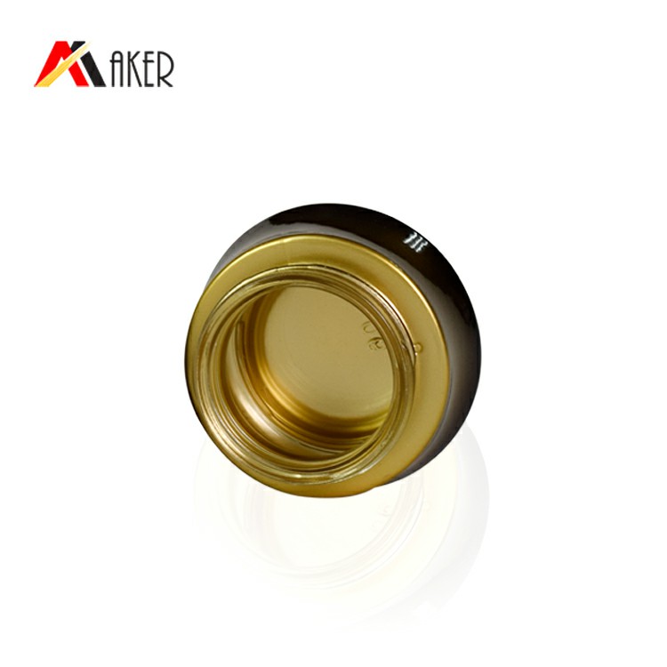 30g 1oz black gradient gold alumite cap lotion face cream cosmetic packaging skin care glass jar set