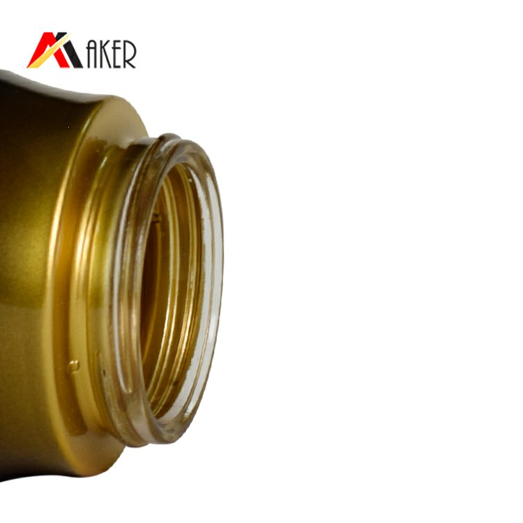 30g 1oz black gradient gold alumite cap lotion face cream cosmetic packaging skin care glass jar set