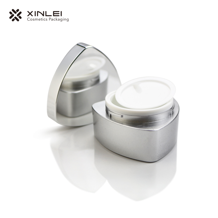 30g 1oz triangle shape green acrylic face cream container 30ml