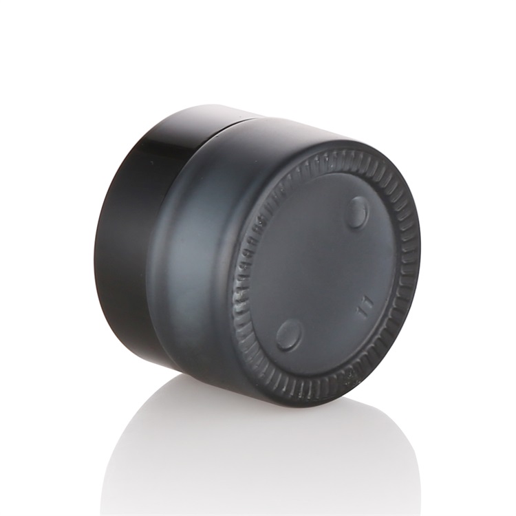 30g 30ml cosmetic cheap amber round cream glass jar 5g 10g 15g 20g 30g 50g 100g recycled natural jar with black plastic lid
