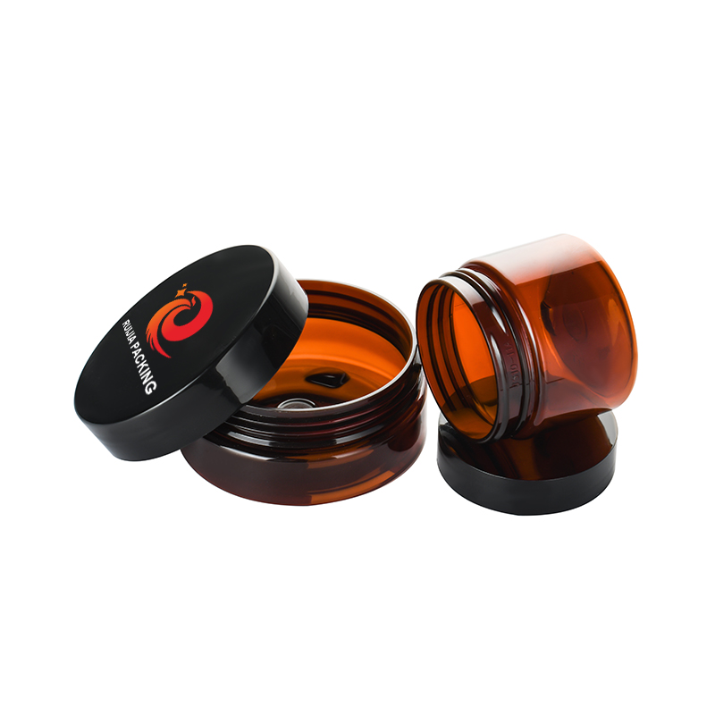 30g 50g 100g 120g 150g 200g 500g HOT Plastic Amber Pet Honey Jar Plastic Cans food wide mouth jar with screw lid