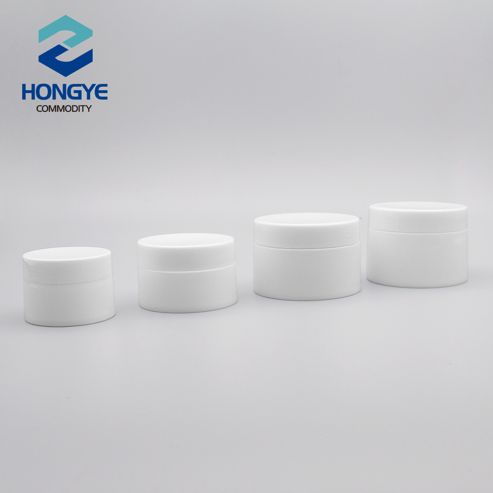 30g 50g 100g 120g Round Shape Clear/White plastic jar cosmetic packaging jar Concave cream jars