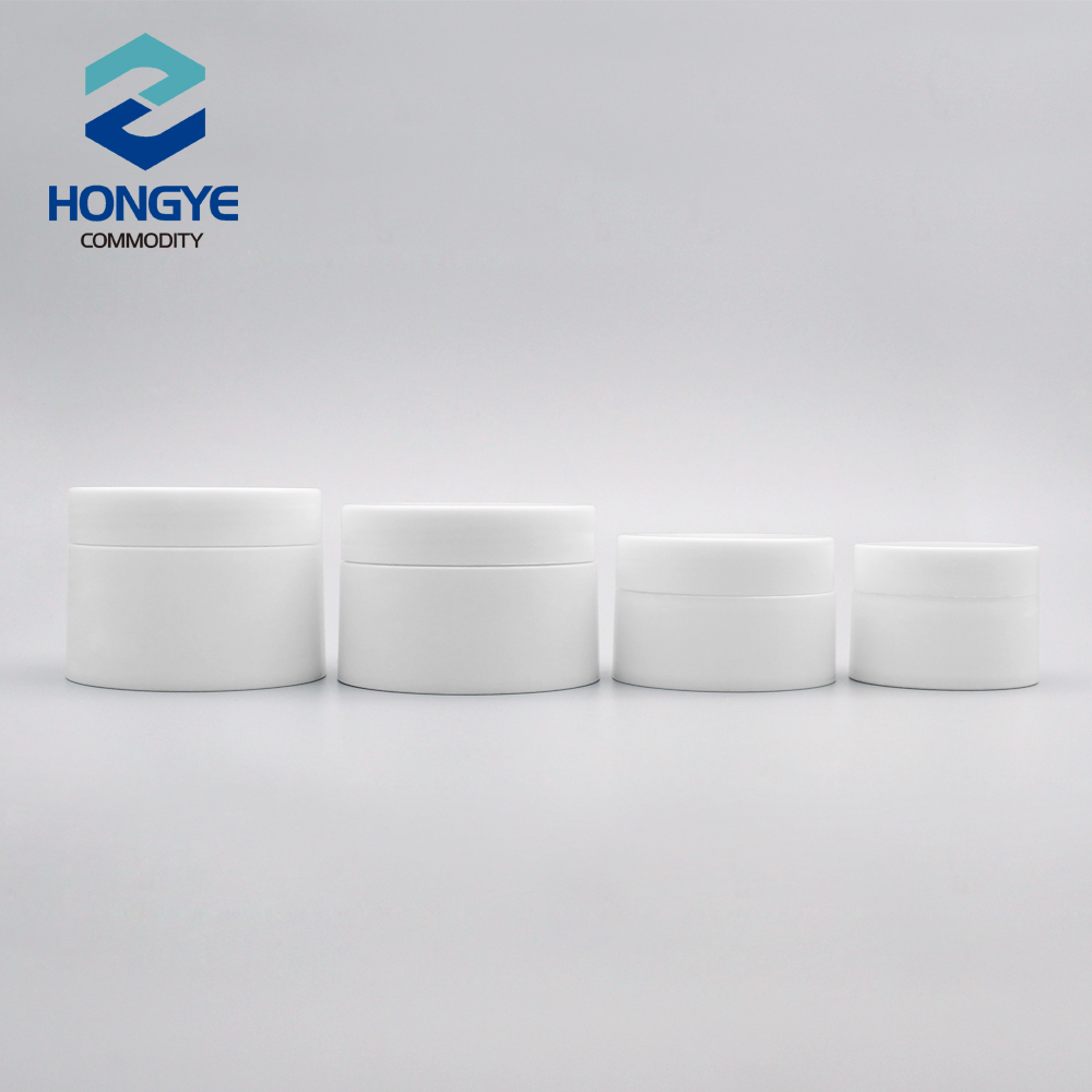 30g 50g 100g 120g Round Shape Clear/White plastic jar cosmetic packaging jar Concave cream jars