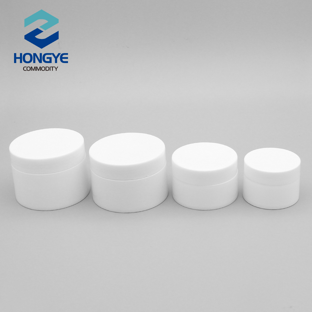 30g 50g 100g 120g Round Shape Clear/White plastic jar cosmetic packaging jar Concave cream jars