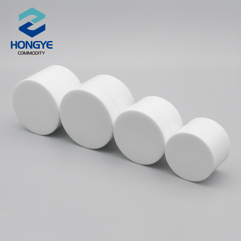30g 50g 100g 120g Round Shape Clear/White plastic jar cosmetic packaging jar Concave cream jars