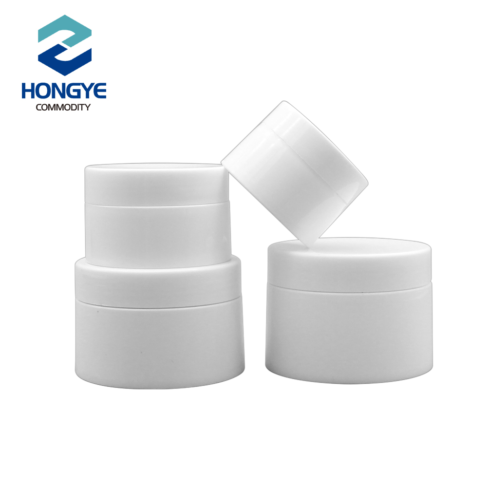30g 50g 100g 120g Round Shape Clear/White plastic jar cosmetic packaging jar Concave cream jars