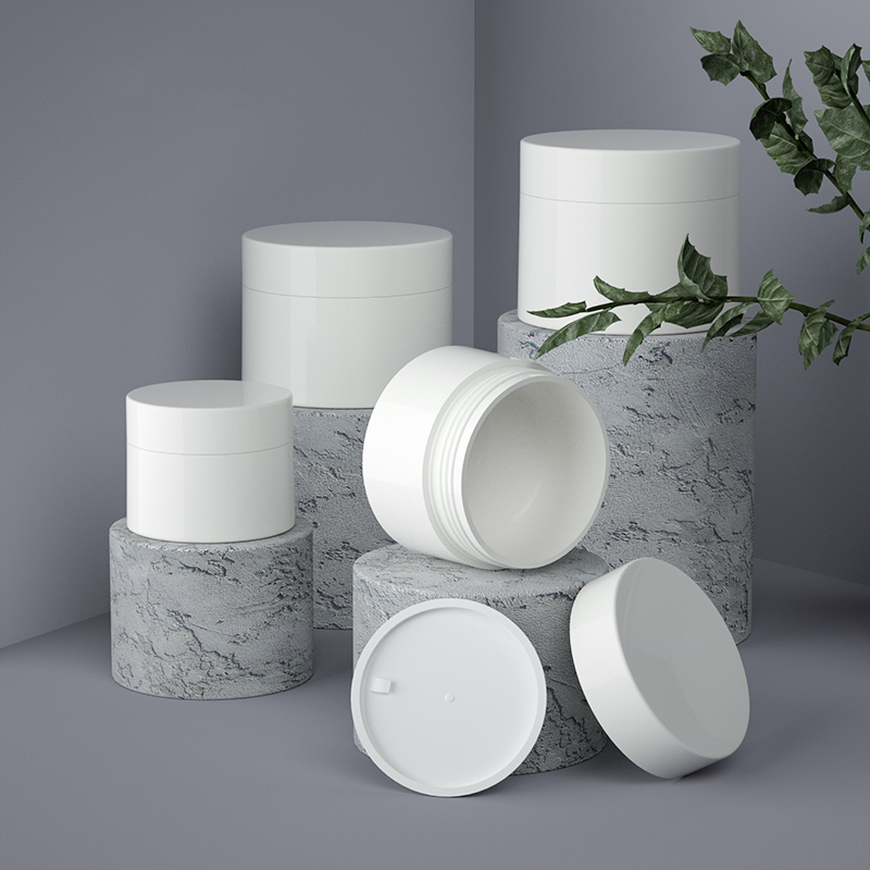 30g/50g/100g/120g White Smooth PP Cosmetics Packaging Containers Face Cream Container Empty Plastic Jars For Cream and mask