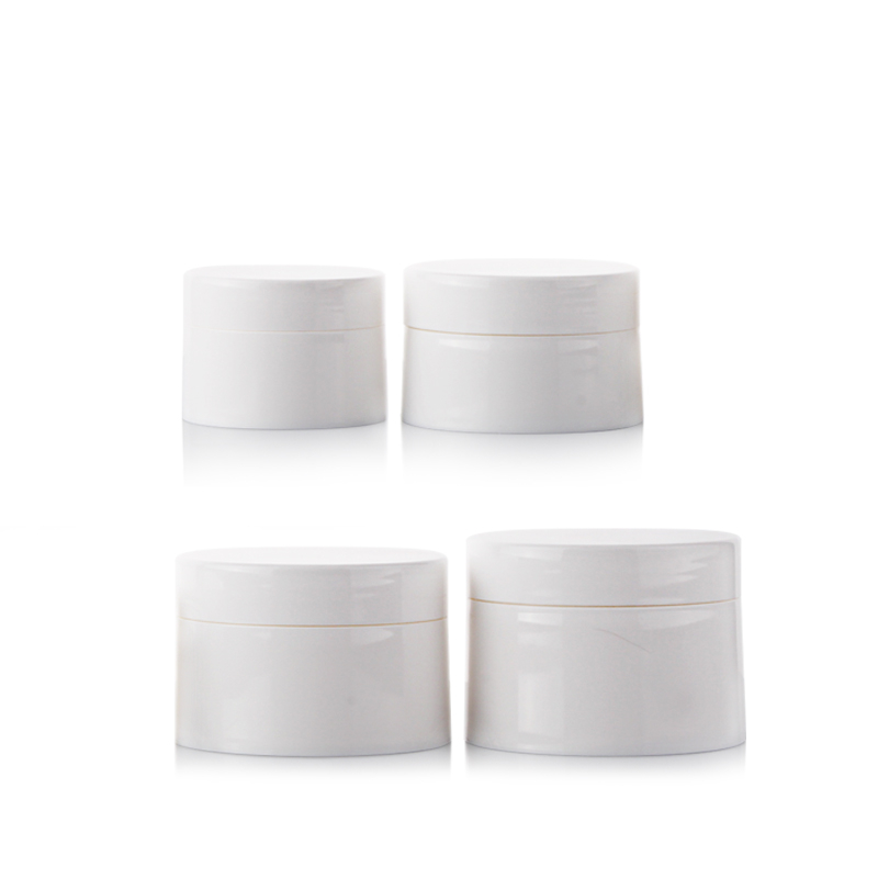 30g/50g/100g/120g White Smooth PP Cosmetics Packaging Containers Face Cream Container Empty Plastic Jars For Cream and mask