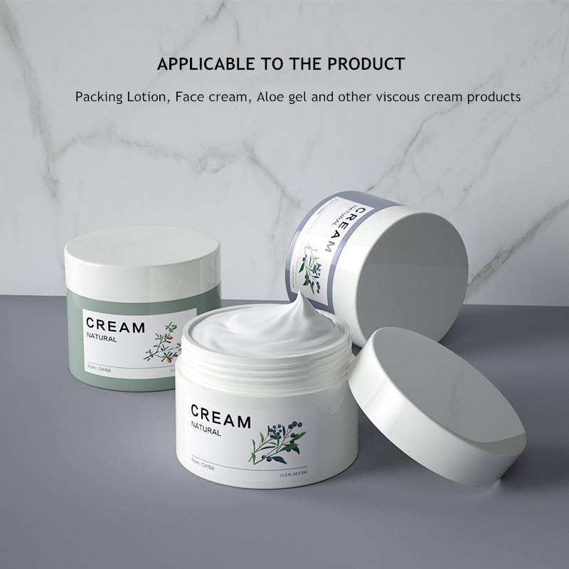 30g 50g 100g 120g white PP smooth cream jar Cosmetic Container Wholesale Empty Plastic PP Clear Jar