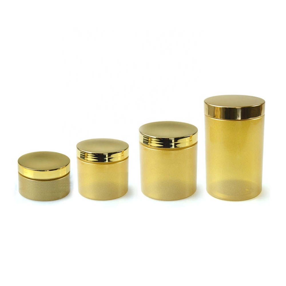 30g 50g 100g 150g 200g 250g-1000g Cylinder  Plastic Empty PET Refillable Cream Facial Makeup Lotion Container Cosmetic Jars