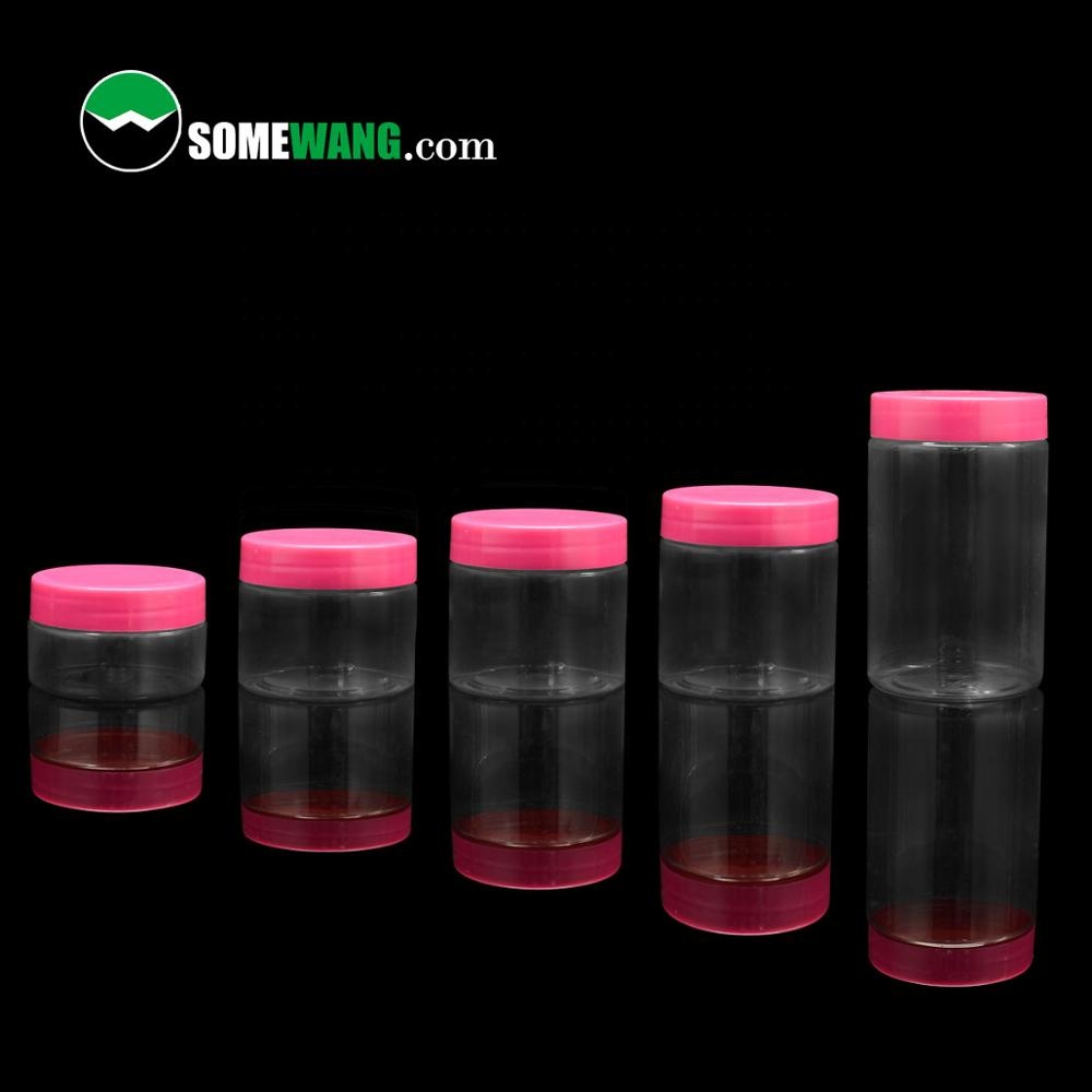 30g 50g 100g 150g 200g 250g-1000g Cylinder Plastic Empty PET Refillable Cream Facial Makeup Lotion Container Cosmetic Jars