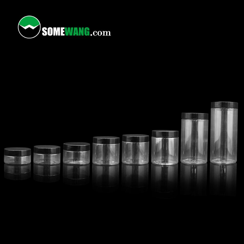 30g 50g 100g 150g 200g 250g-1000g Cylinder Plastic Empty PET Refillable Cream Facial Makeup Lotion Container Cosmetic Jars