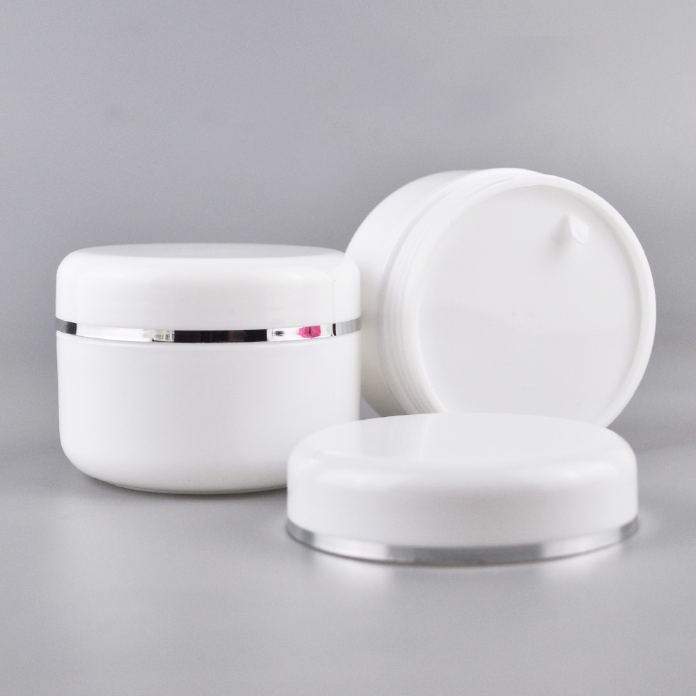 30g 50g 100g 150g 200g 250g plastic cosmetic packaging white cream jar
