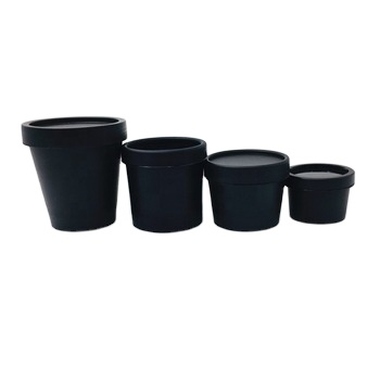 30g 50g 100g 150g 200g Black Plastic Cream Containers DIY Cosmetic PP Box Face Mask Jar