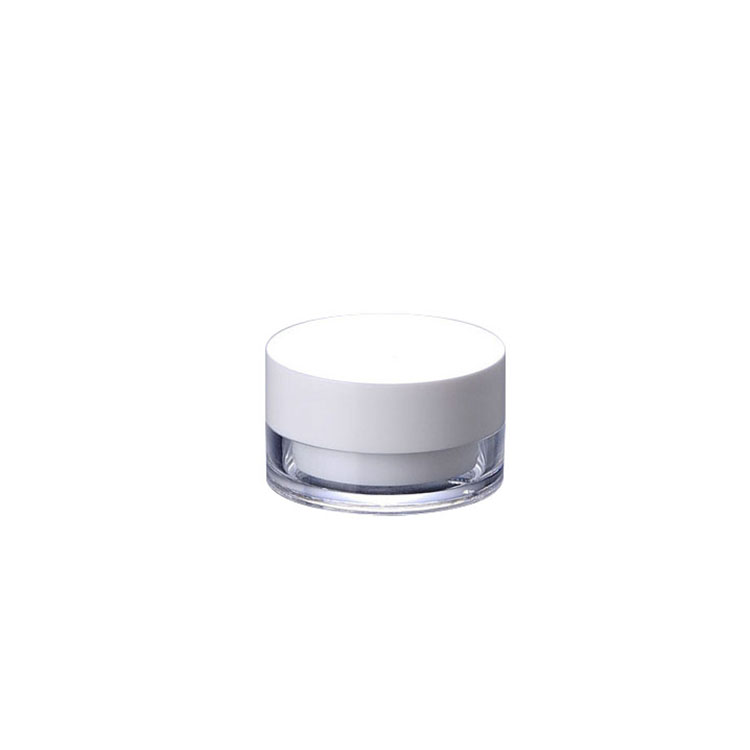 30g 50g 100g 150g 200g Cosmetic clear PETG jar with white plastic lid