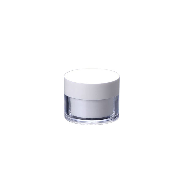 30g 50g 100g 150g 200g Cosmetic clear PETG jar with white plastic lid