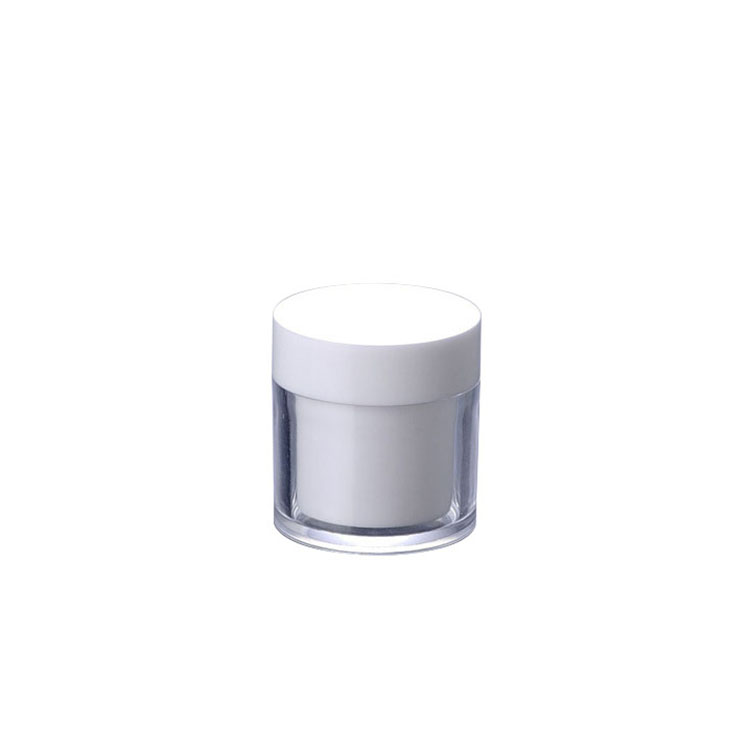 30g 50g 100g 150g 200g Cosmetic clear PETG jar with white plastic lid