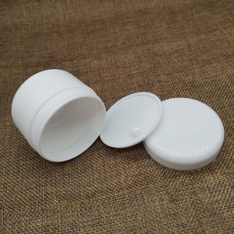 30g/50g/100g/150g Round Empty Double Wall Skin Care Cream PP Container Jar white Cosmetics Packaging Plastic Cream Jars