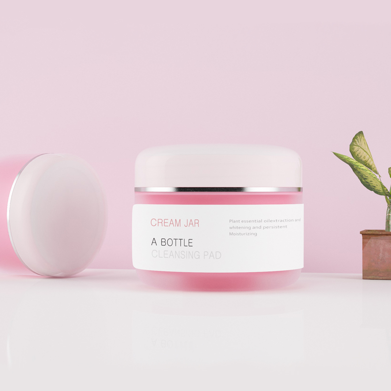 30g/50g/100g/150g Round Empty Frosted Double Wall Skin Care Cream PP Container Jar Pink Cosmetics Packaging Plastic Cream Jars