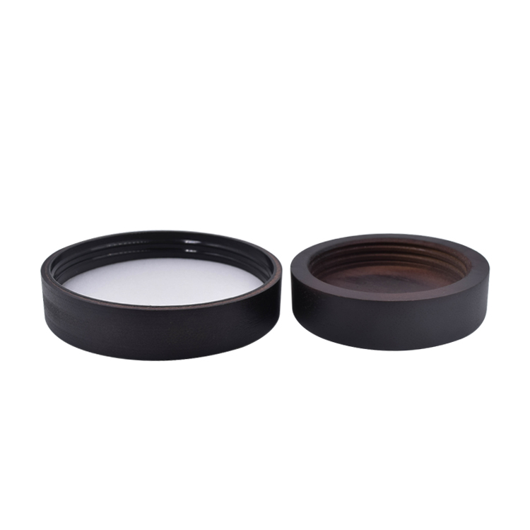 30g 50g 100g 200g 250g Black wooden lid large glass empty jar for cosmetic lotion body butter