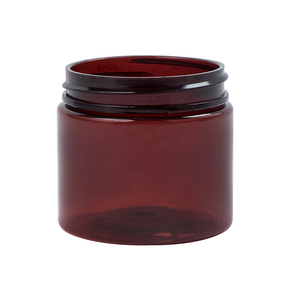 30g 50g 100g Amber PET Jar with aluminum lid