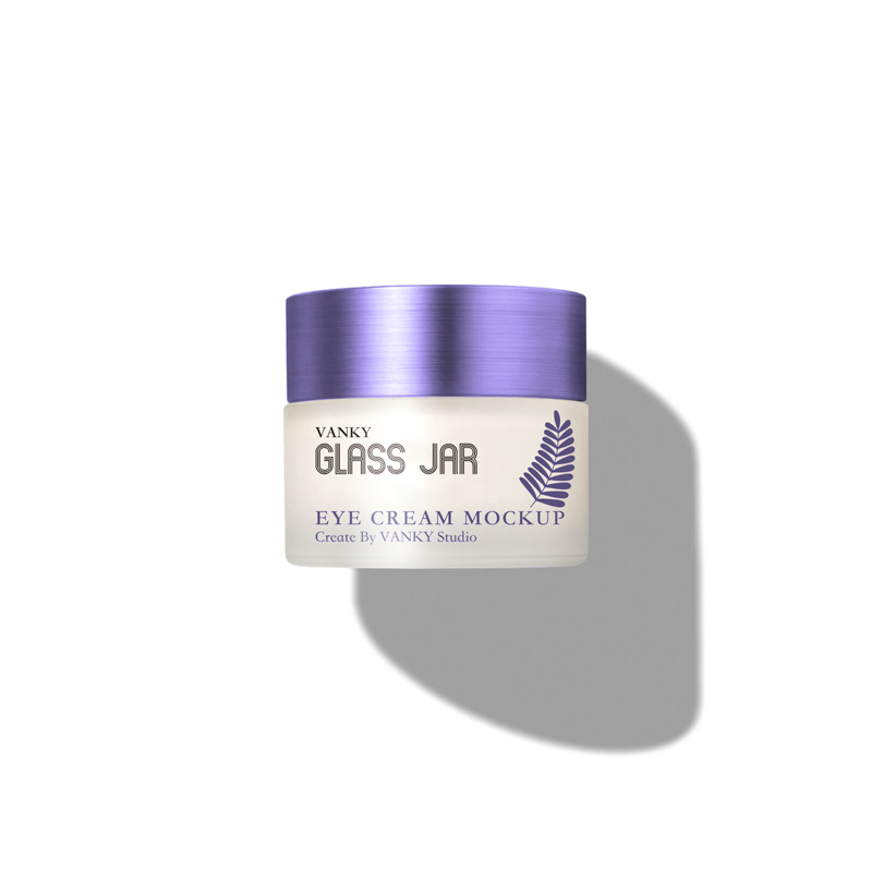 30g 50g 100g Clear Glass Cream Cosmetic Jar can be customized with your per design