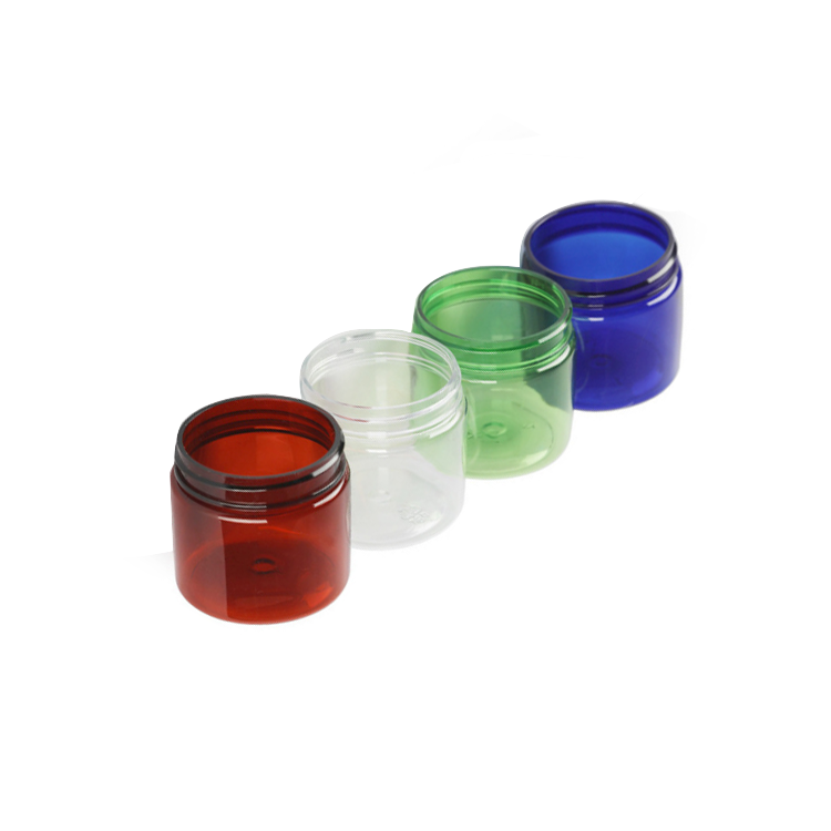 30g 50g 100g Cosmetic Packaging Container Clear Green Amber Blue Plastic Cream Jar