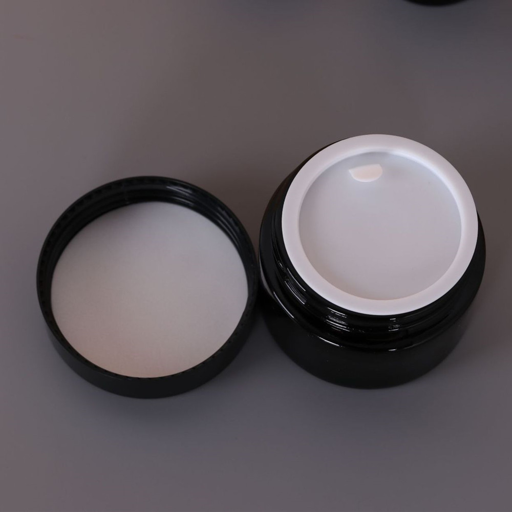 30g 50g 100g Facial Face 50g Black Gold Round Empty Frosted Clear Cosmetic Cream Glass Jar