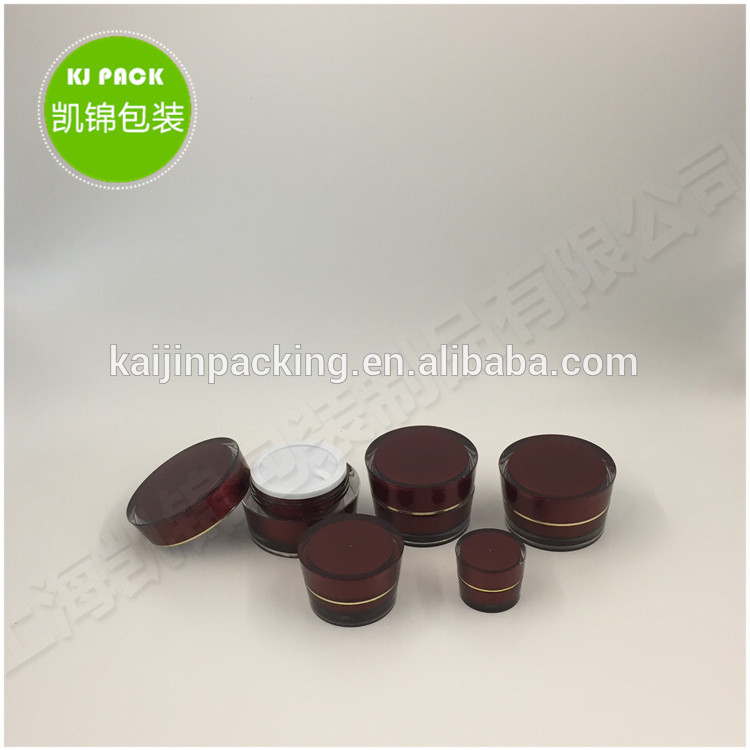 30g 50g 100g Hot popular Wholesales Empty cosmetic double wall plastic cream jar