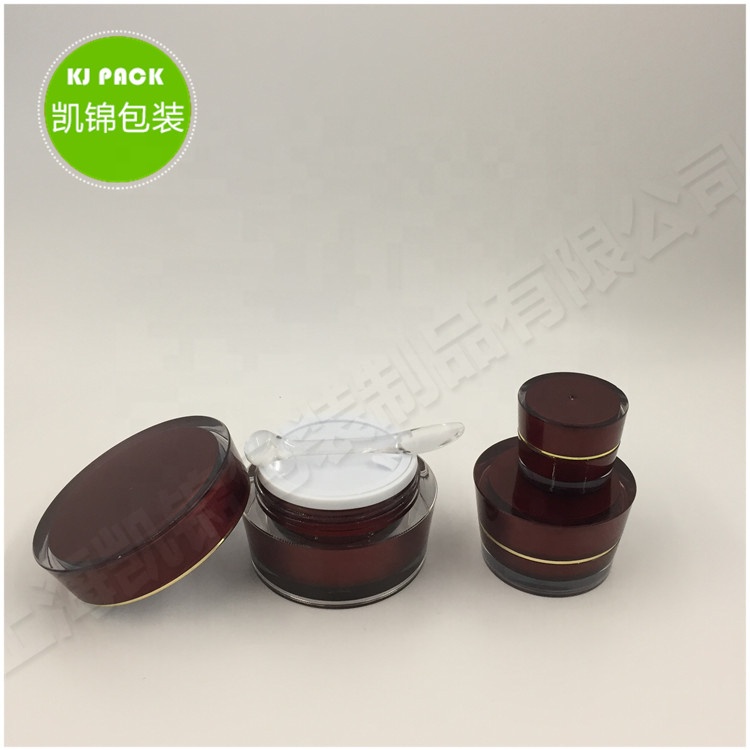30g 50g 100g Hot popular Wholesales Empty cosmetic double wall plastic cream jar
