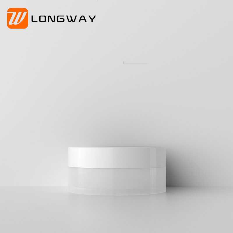 30g 50g 100g Sunk Bottom White Empty Round Cosmetic Plastic Cream Jar with Lid for Lip Balm Body Container Packaging
