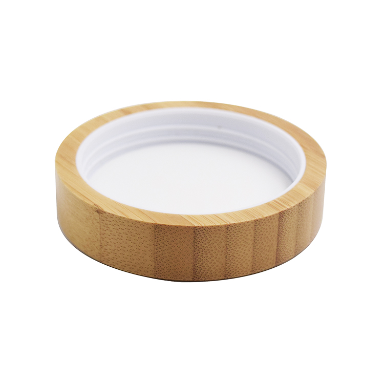 30g 50g 100g cosmetic frosted glass jars with bamboo wood cap
