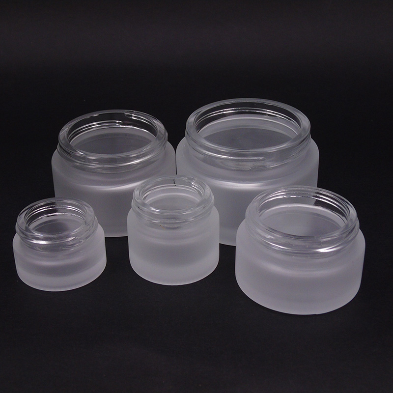 30g 50g 100g cosmetic glass jars frost cream jars 30ml 50ml 100ml