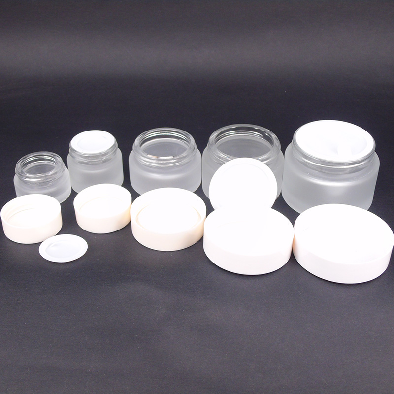 30g 50g 100g cosmetic glass jars frost cream jars 30ml 50ml 100ml