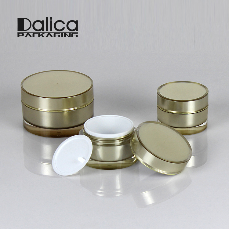 30g 50g 100g new custom print round black acrylic cream jar