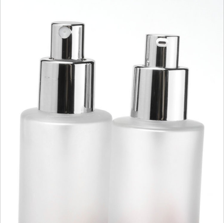 30g 50g 100ml 150ml personal care luxury cosmetic packaging suit bamboo cap clear and frosted glass with lotion pump