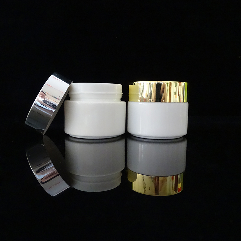 30g 50g 100ml Wholesale opal porcelain white ceramic glass cosmetic cream jar 100g