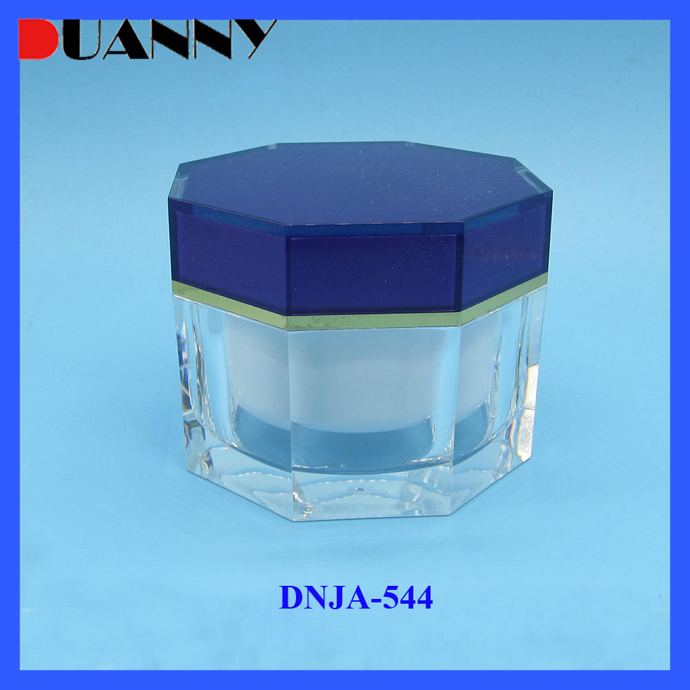 30g 50g 150g 200g Octagonal Acrylic Cosmetic Cream Jar