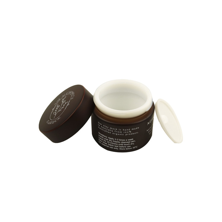 30g 50g 60g 2.1oz 100g custom opal colored jars orange color glass jars and lids