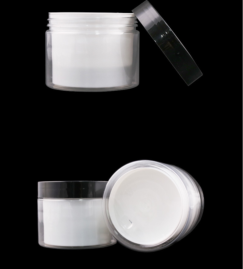 30g 50g 80g 100g 200g 300g PET Double Wall Layer Hair Wax Container Cream Jar