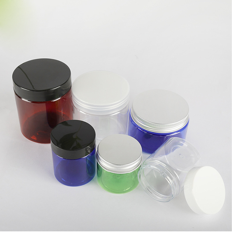 30g 50g 80g 100ml 120g 150g 200g 300g 500g 250g clear black blue amber cosmetic cream hair gel food container amber plastic jar
