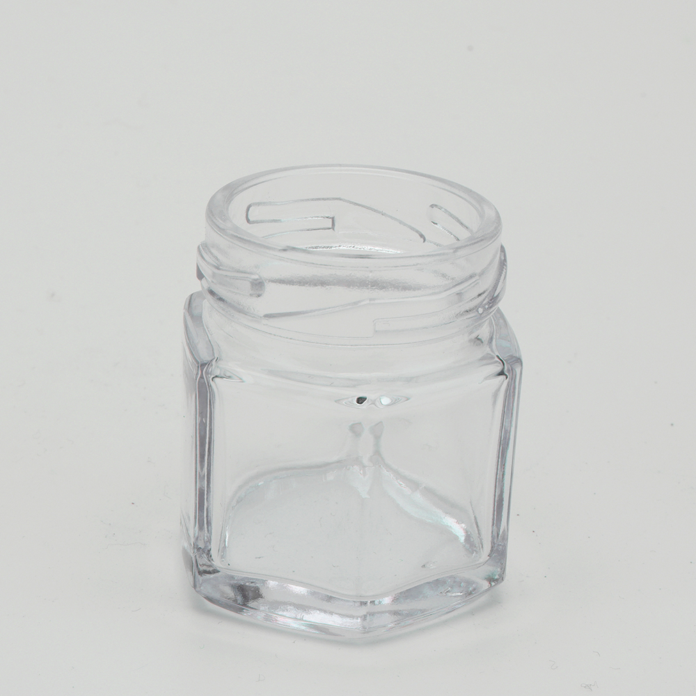 30g 50g 80g Matte square shape color customized cosmetic clear glass jar for eye cream